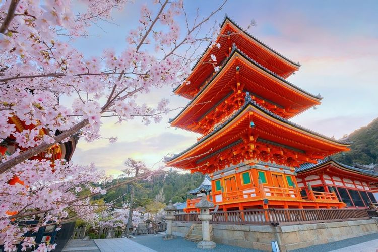 Kiyomizu-dera à Kyoto, au Japon