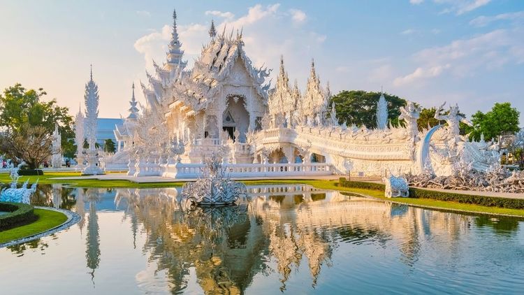 Le temple blanc, à Chiang Rai.