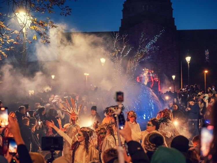 Défilé d'Halloween à Galway en Irlande