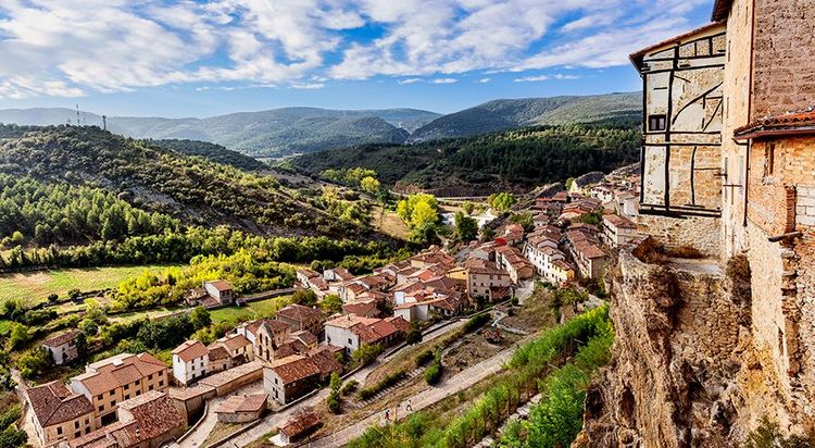 Les vallons de Burgos vus depuis les hauteurs de Frias