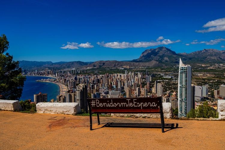 Paysage de la ville de Benidorm, Espagne