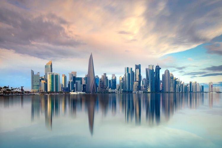 Vue sur Doha, au Qatar