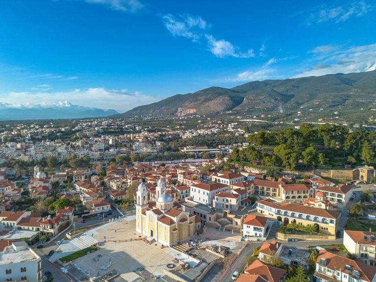 La ville balnéaire de Kalamata, Grèce