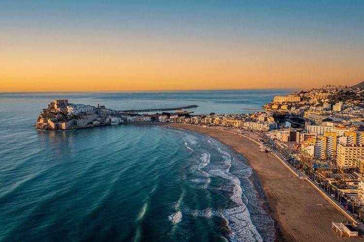 Vue aérienne de la La Playa Norte