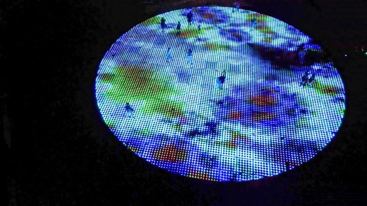 Ses bleus sombres et changeant évoquent le cosmos