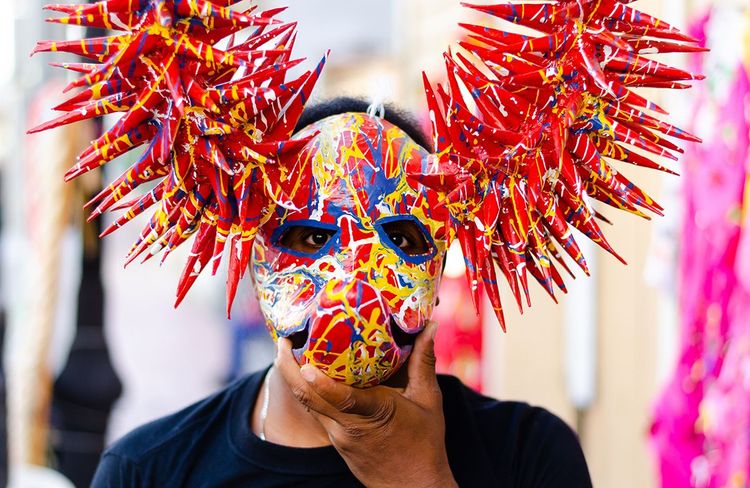 Pendant le carnaval de Santiago de los Caballeros