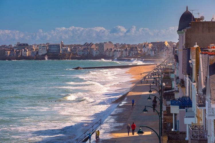 Les grandes marées de Saint-Malo.