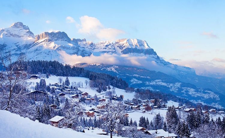 Combloux sous la neige