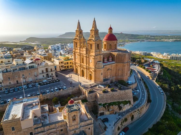  L'église paroissiale de Mellieha, Malte