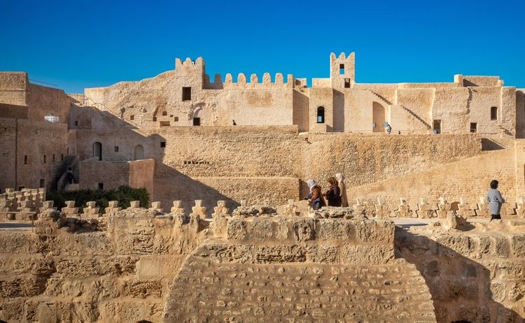 Les remparts de la citadelle Ribat à Monastir