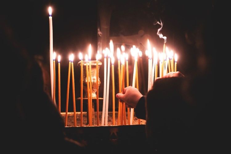 Vie pieuse en Crète qui est orthodoxe, comme le reste de la Grèce