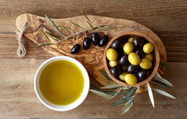Huile d'olive prête à être dégustée