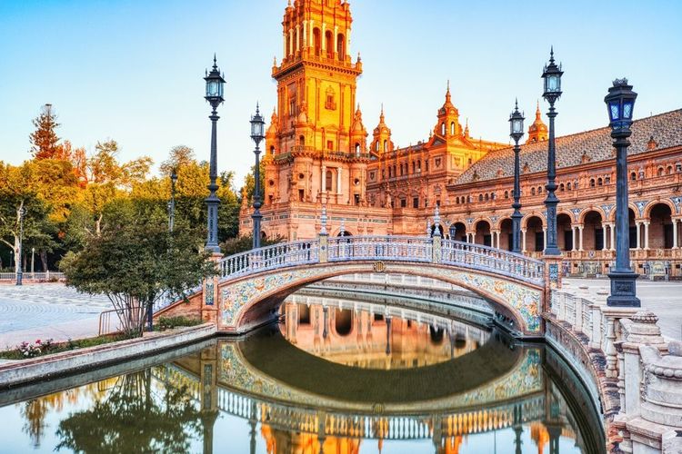 La place d'Espagne à Séville.