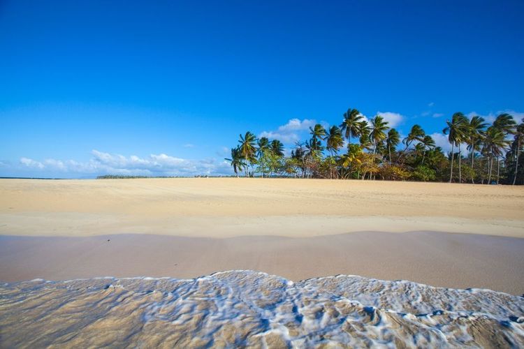 La plage de Las Terrenas, péninsule de Samana