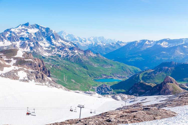 Le glacier de la Grande Motte, non loin de Tignes.