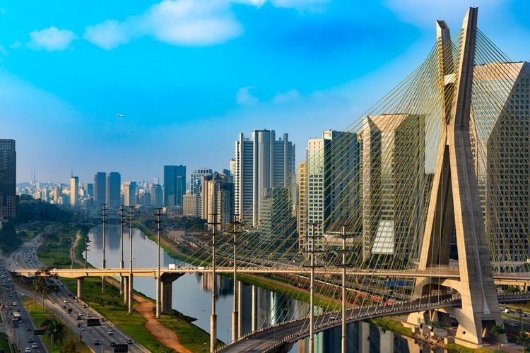 Skyline de Sao Paulo, Brésil 