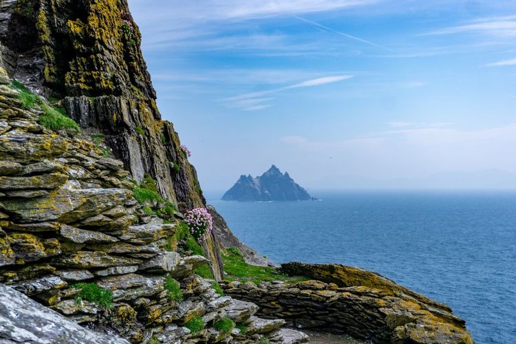 L'île de Skellig Michael avec Little Skellig au loin