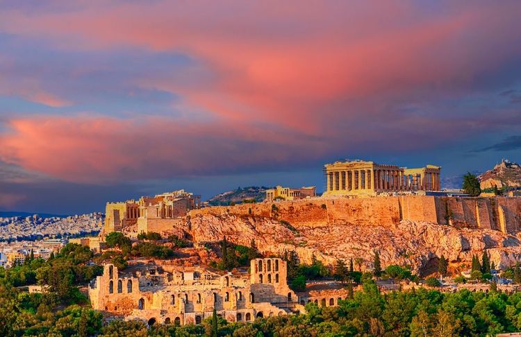 Athènes, Grèce, Le temple du Parthénon