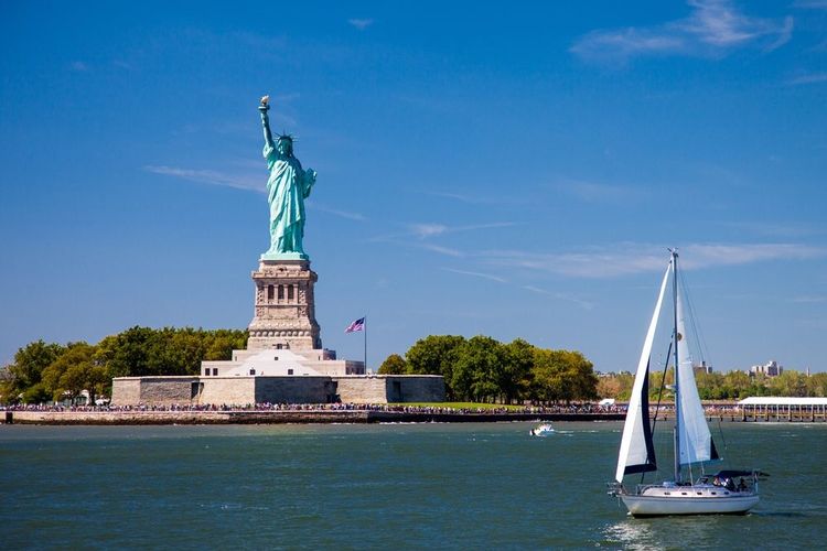 Ellis island et la Statue de la Liberté, New York