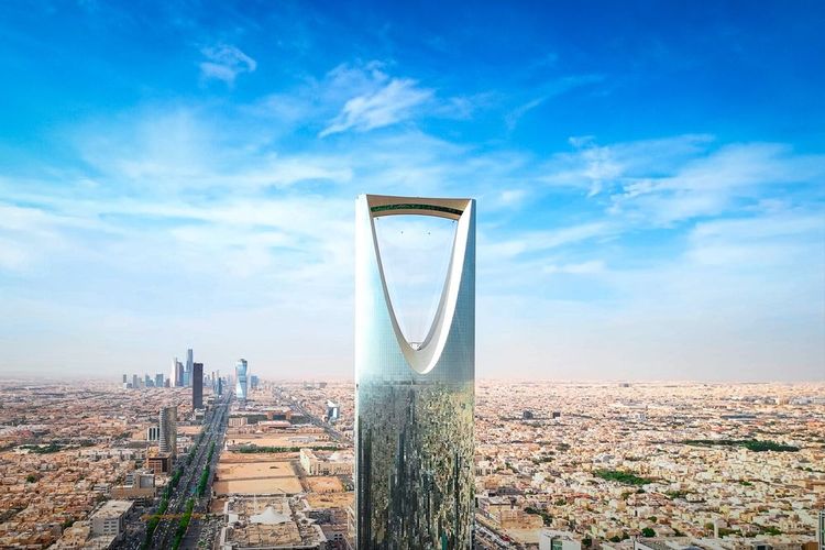 La Kingdom Centre Tower dans le centre de Riyad