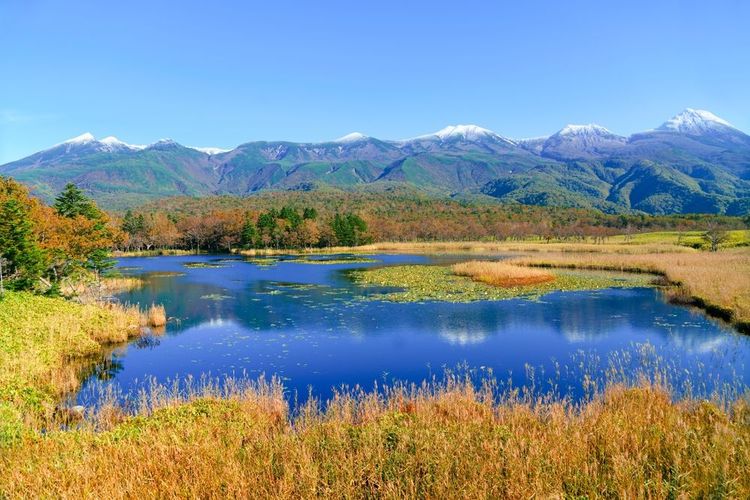 Les lacs Shiretoko Goko dans la région des Cinq Lacs de Shiretoko