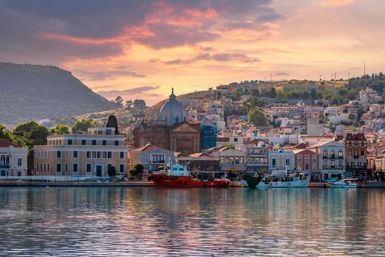 Coucher de soleil sur Lesbos