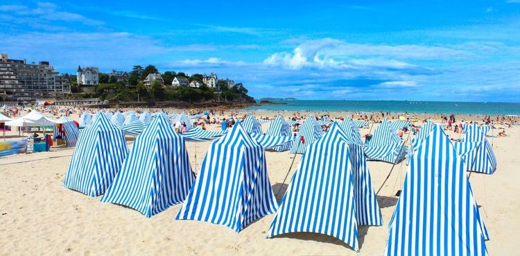 Plage de l'écluse à Dinard.