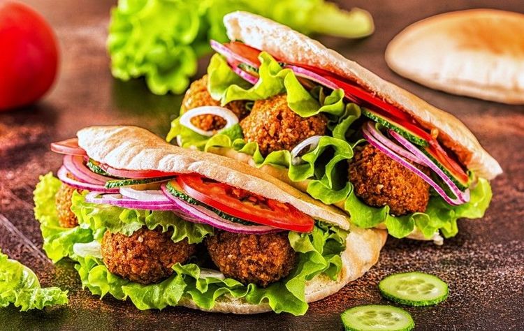 Falafels en sandwich