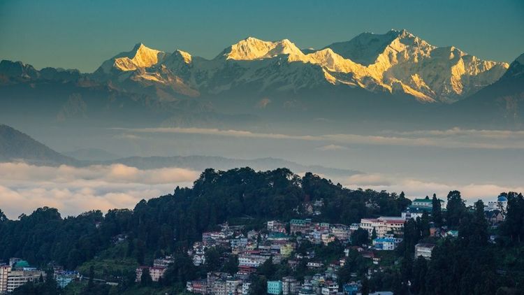 Le Mont Le Kangchenjunga, en Inde