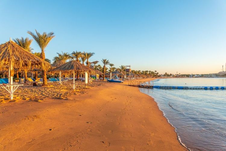 ue panoramique de Naama Bay, Sharm-el-Sheikh, Egypte.