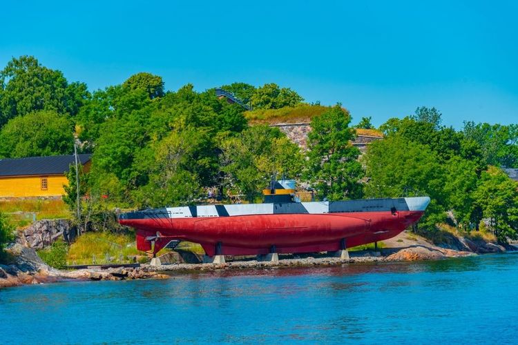 Le sous-marin Vesikko, sur l'île de Suomenlinna