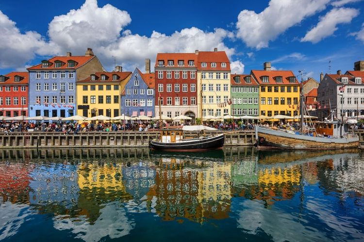 Les maisons colorées de Nyhaven, Copenhague