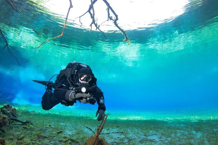 Plongée dans le lac d'Ohrid