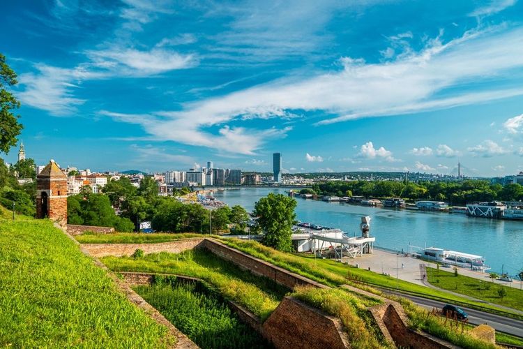 La rivière de Sava en Serbie