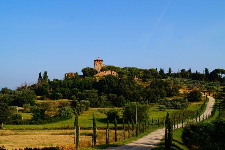 Sur les routes de la Toscane.