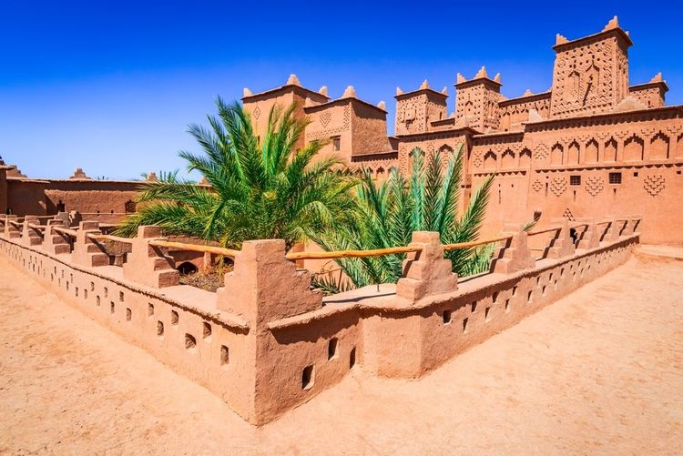 A Skoura, Kasbah Amridil, ancienne citadelle dans les montagnes du Haut Atlas