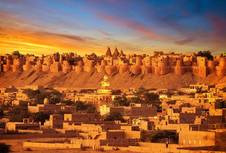 Vue du fort de Jaisalmer, Rajasthan, Inde