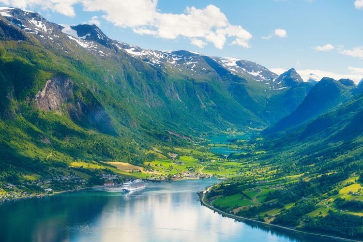 Le fjord norvégien, Norvège.