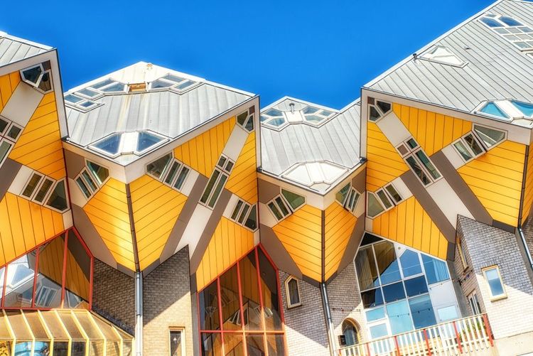 Les Yellow cubic houses de Rotterdam, tout un symbole
