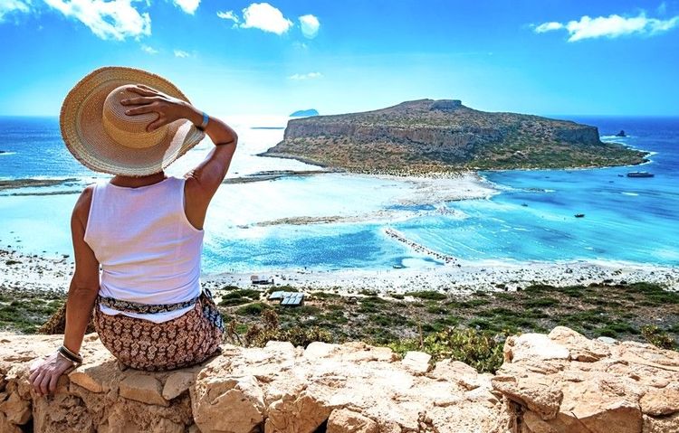 Point de vue en hauteur sur Balos