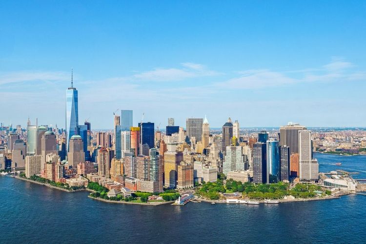 Vue aérienne sur Manhattan