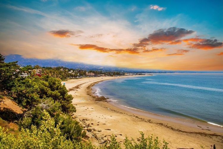 La plage de Santa barbara
