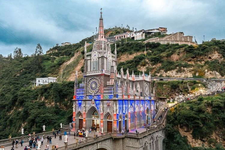 L'église de Las Lajas, Colombie