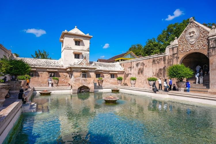 Château d'eau de Taman Sari du Sultanat de Yogyakarta en Indonésie