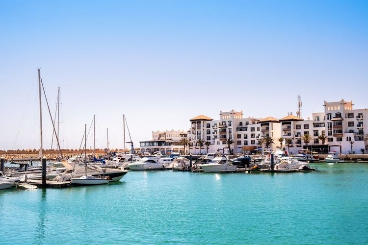 Agadir Marina station balnéaire au bord de l'océan