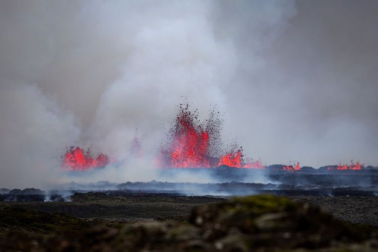 22 août 2024 éruption sur la péninsule de Reykjanes en Islande