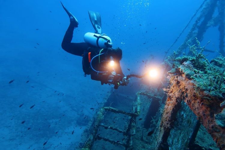En mer Egée, on plonge notamment pour les épaves, Bodrum