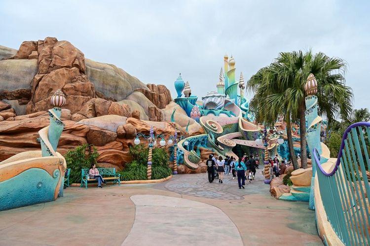  Le château de la Petite Sirène à Tokyo DisneySea.