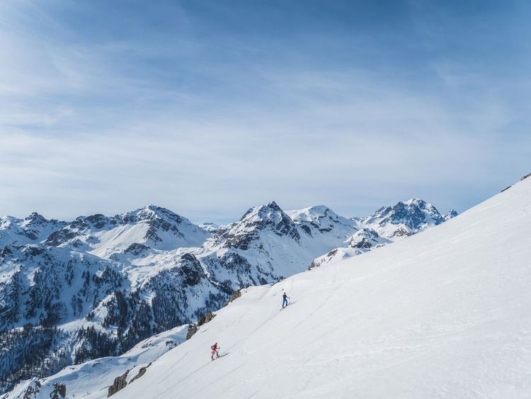Les pistes de ski à Briançon, dans le domaine de Serre Chevalier.