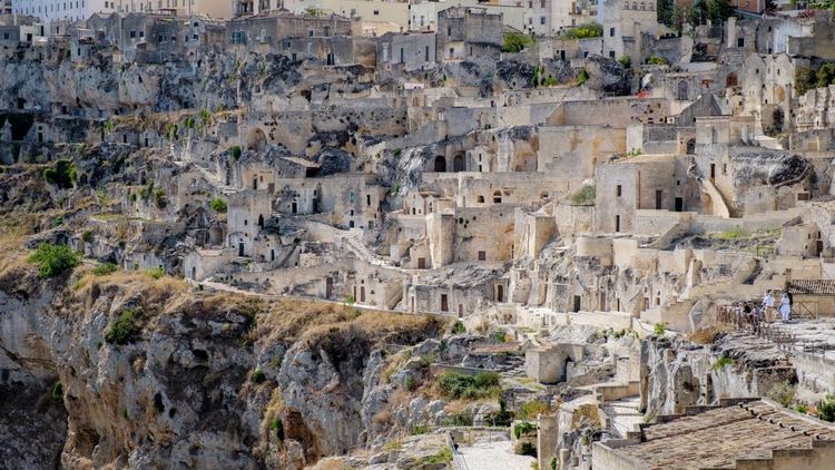 Le viillage troglodyte de Matera.